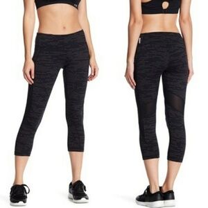 Zella Fusion Crop Flare Mesh Leggings XS NWT